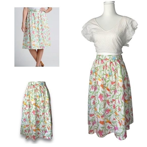 ModCloth Pretty Precious Moments A-Line Skirt
 | Sz Small - Picture 1 of 10